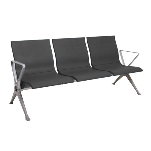 Диванчик для залов ожидания - SJ9075X - Foshan Oshujian Furniture Manufacturing Co., Ltd - с подлокотниками / с высокой спинкой / 3 места