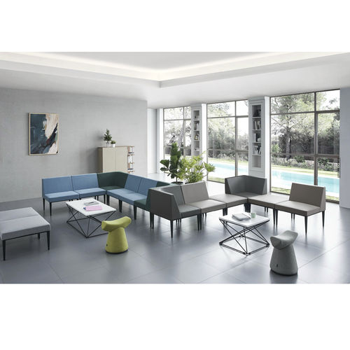 Диван для залов ожидания - SJ5202-3 - Foshan Oshujian Furniture Manufacturing Co., Ltd - для медицинского кабинета / 2 места / 3 места