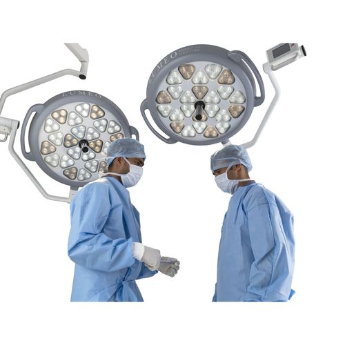 Потолочный хирургический светильник - Spectra Lumeo - Palakkad Surgical Industries - светодиодный / 2 штатива / 96