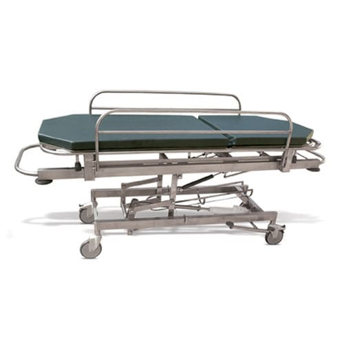 Транспортная тележка-каталка - Durus - Palakkad Surgical Industries - гидравлическая / с регулируемой высотой / 2 секции