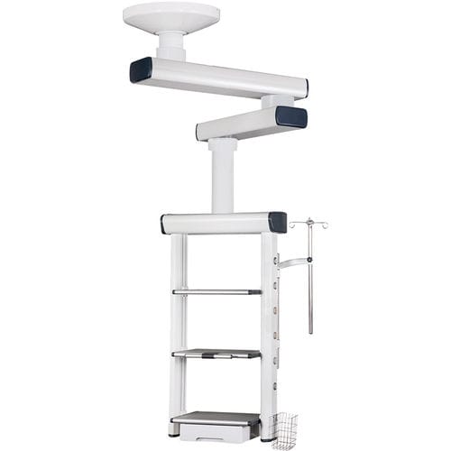 Потолочный двойные медицинские консоли - SX-208 - Jiangsu Suxin Medical Equipment - для интенсивной терапии / для операционной / шарнирный