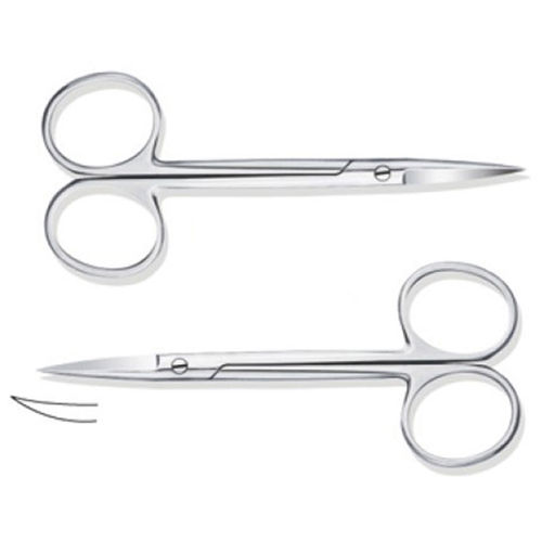Ножницы для офтальмологической хирургии - 116-1101 - Tangshan UMG Medical Instrument - с лезвием / для человека / изогнутый