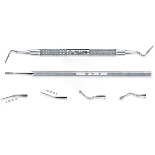 Пародонтальный пародонтальный напильник - FS3/4S - Tangshan UMG Medical Instrument - двойной / из нержавеющей стали