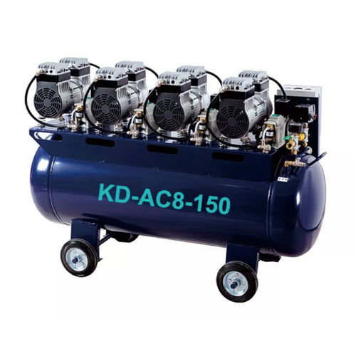 Стоматологический компрессор - KD-AC8-150 - Foshan Koala Medical Technology - на роликах / 4 установки / без масла