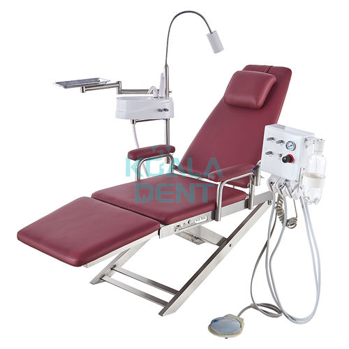 Стоматологическое кресло с педалью - Premium - Foshan Koala Medical Technology - переносное / синее / красное