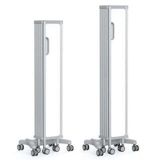 Мобильная медицинская ширма - PS-SST22 - Hengshui Plus Medical Devices Technology Co., Ltd. - 4 стенки