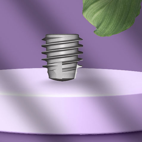 Цилиндрический зубной имплантат - 10.4206 - Ora implant system GmbH  - из титана / внутренний шестиугольник / прямой