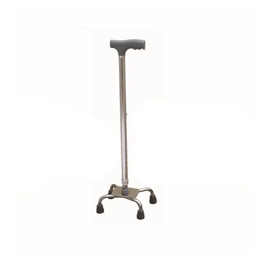 Трость с Т-образной рукояткой - KD-924 - Changzhou KonDak Medical Rehabilitation Equipment - на четырех опорах / с регулируемой высотой
