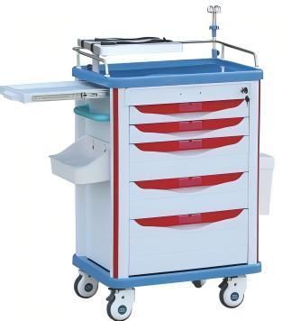 Тележка для неотложной помощи - FY-ET009H - Jiangsu Fuyou Medical - из нержавеющей стали / из пластика / с подносом