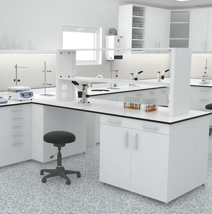 Лабораторный стол с полками - NTS - Nükleon laboratory Equipments