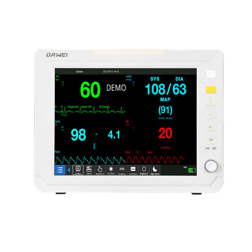 Переносной монитор пациента - HD10-VET  - Dawei Medical - модульный / для ЭКГ / для дыхания