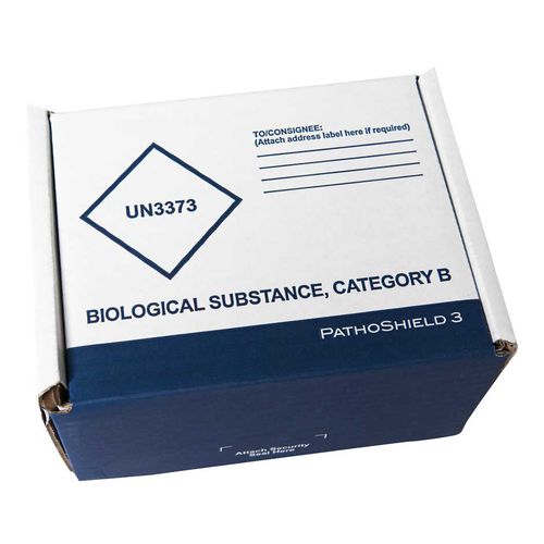 Коробка для упаковки для фармацевтических продуктов - PathoShield 3 - DGP Intelsius GmbH - для биологических проб / транспортная / из бумаги