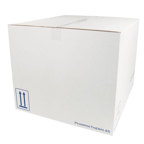 Коробка для упаковки для фармацевтических продуктов - PharmaTherm 45 - DGP Intelsius GmbH - из бумаги / с контролируемой температурой для продуктов крови