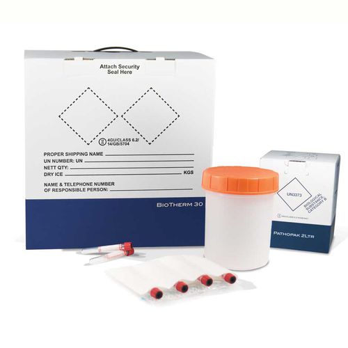 Транспортный емкость под пробы - BioTherm - DGP Intelsius GmbH - с контролируемой температурой для продуктов крови / с завинчивающимся колпачком