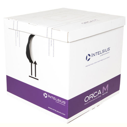 Коробка для упаковки для фармацевтических продуктов - ORCA M 11L - DGP Intelsius GmbH - транспортная / из бумаги / с контролируемой температурой для продуктов крови