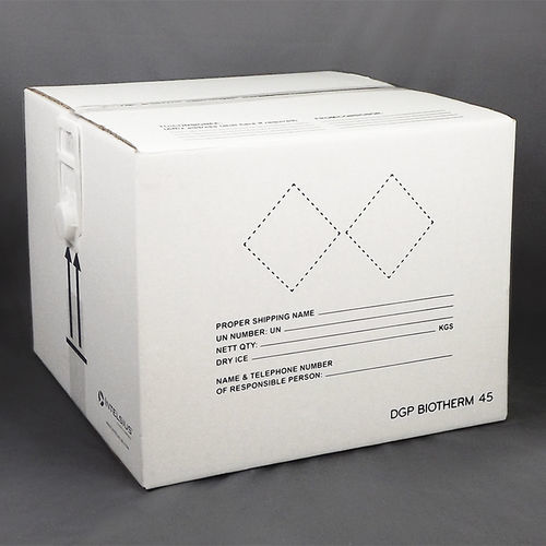 Коробка для упаковки для фармацевтических продуктов - BIOTHERM 45P - DGP Intelsius GmbH - для биологических проб / транспортная / для изделий, чувствительных к теплу