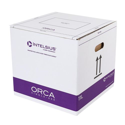 Коробка для упаковки для фармацевтических продуктов - ORCA S 23L - DGP Intelsius GmbH - транспортная / из бумаги / с контролируемой температурой для продуктов крови