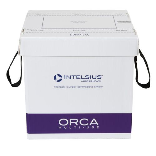 Коробка для упаковки для фармацевтических продуктов - ORCA Multi-Use 4L - DGP Intelsius GmbH - транспортная / из бумаги / с контролируемой температурой для продуктов крови