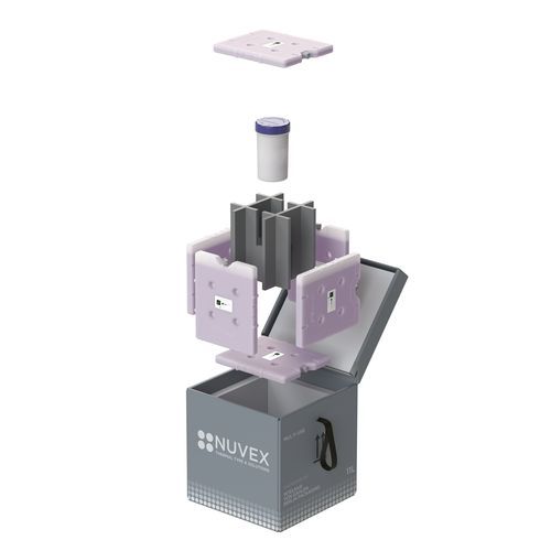 Коробка для упаковки для фармацевтических продуктов - NUVEX  - DGP Intelsius GmbH - для биологических проб / транспортная / для изделий, чувствительных к теплу