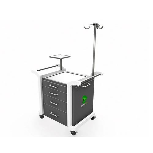 Тележка для ветеринарного кабинета - C-MED - Damstech sas - для общего применения / для инструментов / для медицинских приборов