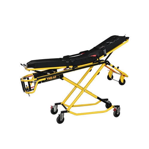 Тележка-каталка для машин скорой помощи - YHR-A7 - Zhangjiagang Herui Medical Equipment Co., Ltd. - ручная / складная / с регулируемой спинкой