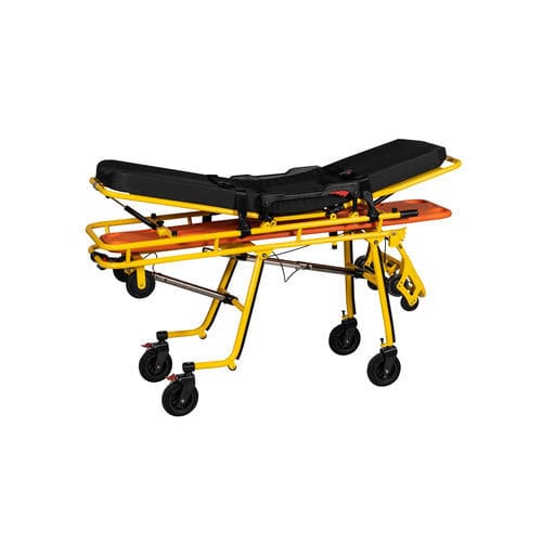 Тележка-каталка для машин скорой помощи - YHR-A10 - Zhangjiagang Herui Medical Equipment Co., Ltd. - механическая / складная / с регулируемой высотой