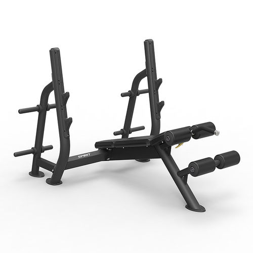Инвертированная силовая скамья - SP-4211 - SPIRIT Fitness - с держателем гантелей