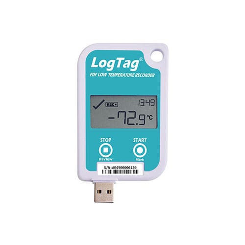Регистратор данных для измерения температуры - UTREL-16F - Logtag - для фармацевтических продуктов / для холодильной цепи / USB
