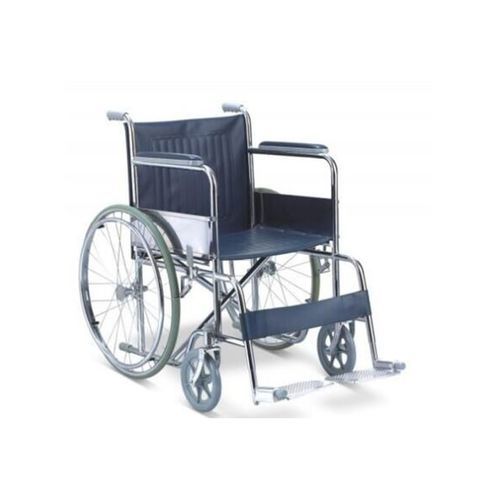 Инвалидная коляска с ручным управлением - W002 - Foshan Medco Medical equipment Co., Ltd. - для улицы / с опорой для голеней / стальная рама