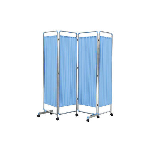 Складная медицинская ширма - A002 - Foshan Medco Medical equipment Co., Ltd. - на роликах / 4 стенки / для больничной палаты
