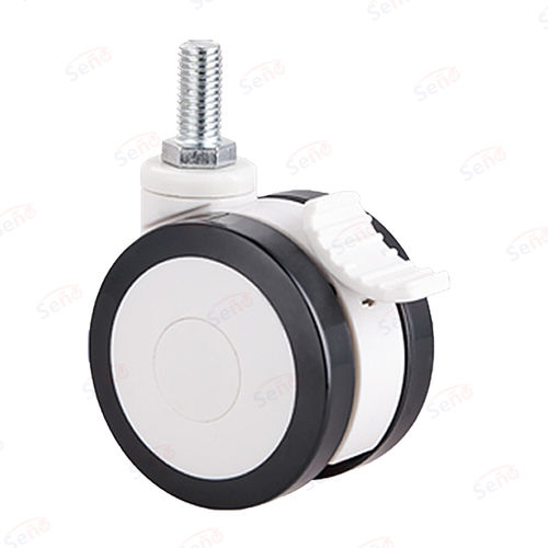 Колесо из полипропилена - ME01-02D-75PUB - Zhongshan Seño Casters and Wheels Man Co.,Ltd - с тормозом / поворотный