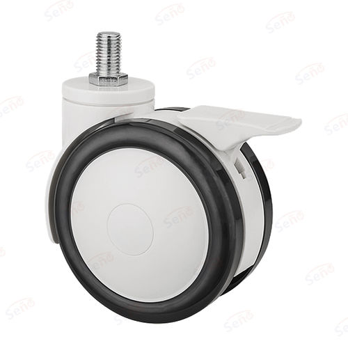 Колесо из полипропилена - ME02-02D-100PUB - Zhongshan Seño Casters and Wheels Man Co.,Ltd - с тормозом / поворотный