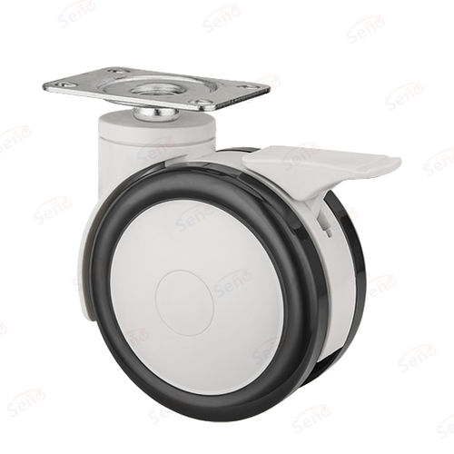 Колесо с тормозом - ME02-01D-125PUB - Zhongshan Seño Casters and Wheels Man Co.,Ltd - из полипропилена