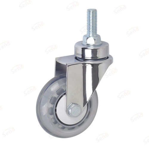Колесо для медицинской тележки - ME06-02-75PU-CN - Zhongshan Seño Casters and Wheels Man Co.,Ltd - из полипропилена / поворотный