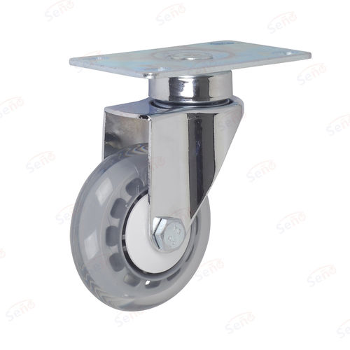 Колесо для медицинской тележки - ME06-01-75PU-CN - Zhongshan Seño Casters and Wheels Man Co.,Ltd - из полипропилена / поворотный