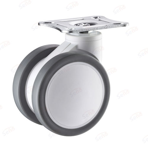 Колесо для медицинской тележки - ME04-01-100TPRG - Zhongshan Seño Casters and Wheels Man Co.,Ltd - поворотный
