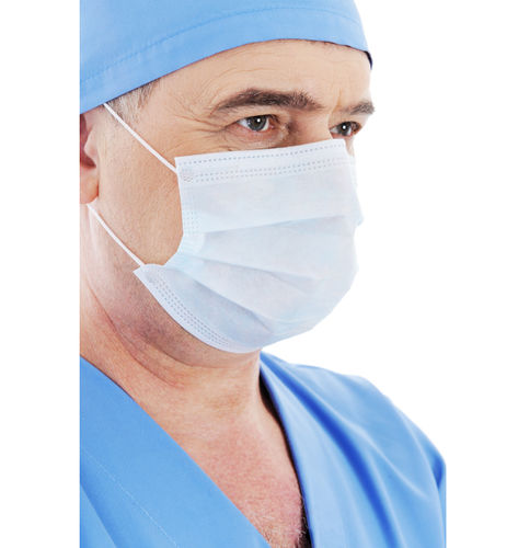 Xирургическая маска без латекса - Centra for Medical Supplies - для взрослых / белая / для одноразового использования
