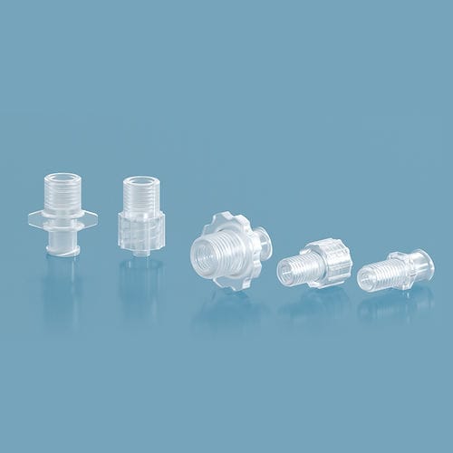 Адаптер наружная резьба-внутренняя резьба - RH-G-(1/4-28)N - NANJING RUNZE FLUID CONTROL EQUIPMENT CO., LTD. - для медицинских приборов / из полипропилена