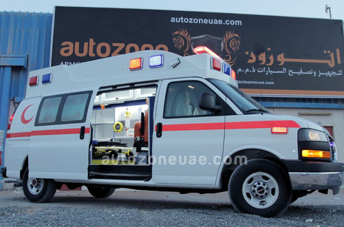 Машина скорой помощи для трансфера - Savana-3500 - AUTO ZONE ARMOR AND PROCESSING CARS L.L.C - тип II / с кислородной терапией / автоматическая