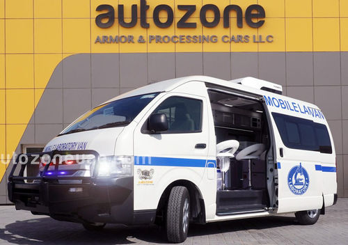 Передвижной медицинский пункт для лаборатории - AUTO ZONE ARMOR AND PROCESSING CARS L.L.C - транспортный / фургон / дизельный