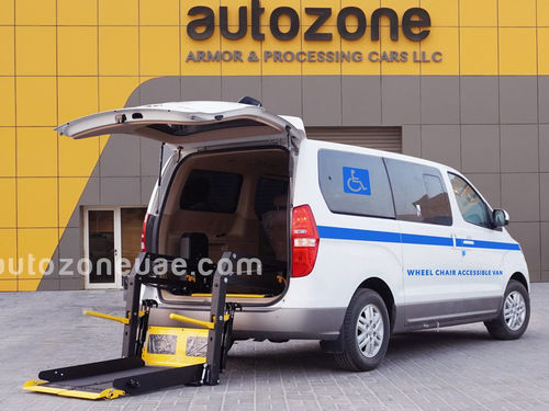 Транспортное средство для инвалидов фургон - Hyundai H1 - AUTO ZONE ARMOR AND PROCESSING CARS L.L.C - дизель / задний вход