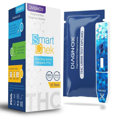 Набор для теста злоупотребление наркотиками - SmartChek  - Diagnox Health - для марихуаны / для мочи / с радиальным потоком