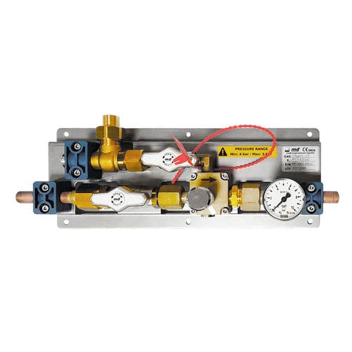 Линейный клапан - Md S.r.l. Medical Gas Equipment - со встроенной защитой / резервный / для высокого давления