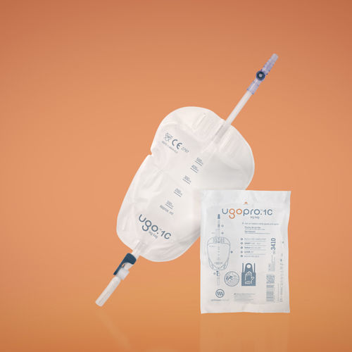 Мочевой набор для дренирования - Ugo Pro - Optimum Medical - градуированный / с антирефлюксным клапаном / поливинилхлорид