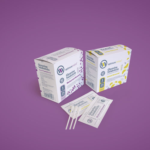 Чистящий сваб-тампон для ухода за полостью рта - 1115 - Optimum Medical - упаковка 75 штук