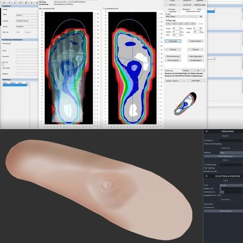 Программное обеспечение для разработки ортопедических стелек - OrthoWin - Orthema Service - для лечения заболеваний стоп / ступни / автоматизированное