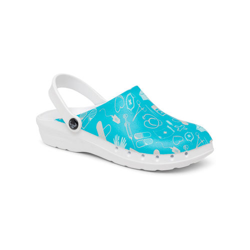 Медицинские сабо унисекс - ODEN PRINT - Suecos Footwear - непромокаемое / противомикробное / синее