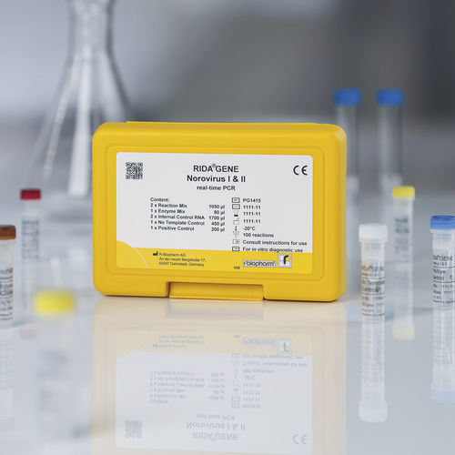 Набор для теста на желудочно-кишечные заболевания - RIDA®GENE - R-Biopharm AG - на норовирус / для кала / для СМЖ в режиме реального времени