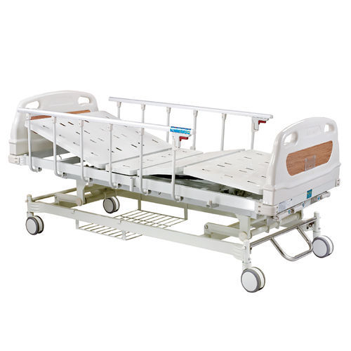 Кровать для больниц - HQ-S303AZL - Zhongshan Hanqi Medicalequiment Technology - ручная / на роликах / 4 секции