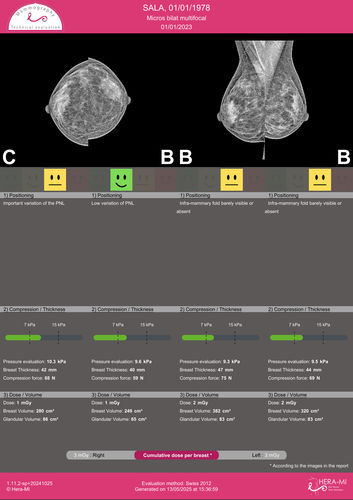 Анализ качества изображений программное обеспечение - Mammography Technical Evaluation  - Hera-MI - медицинское / для маммографии / для томосинтеза молочных желез